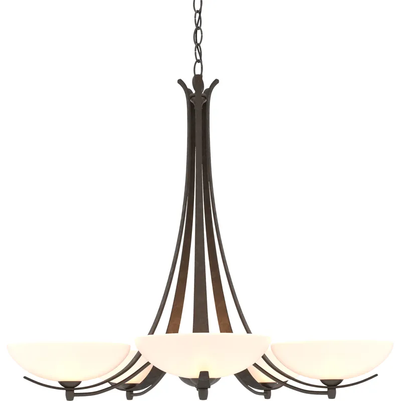 Aegis 5 Light 31.3 inch Dark Smoke Chandelier Ceiling Light