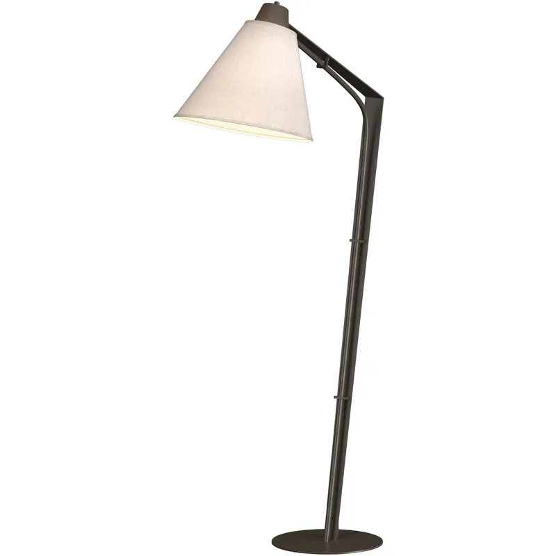 Reach 55.2 inch 100 watt Dark Smoke Floor Lamp Portable Light in Flax