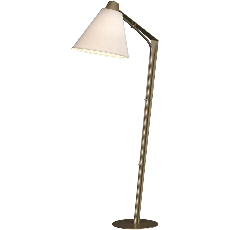 Reach 55.2 inch 100 watt Soft Gold Floor Lamp Portable Light in Flax