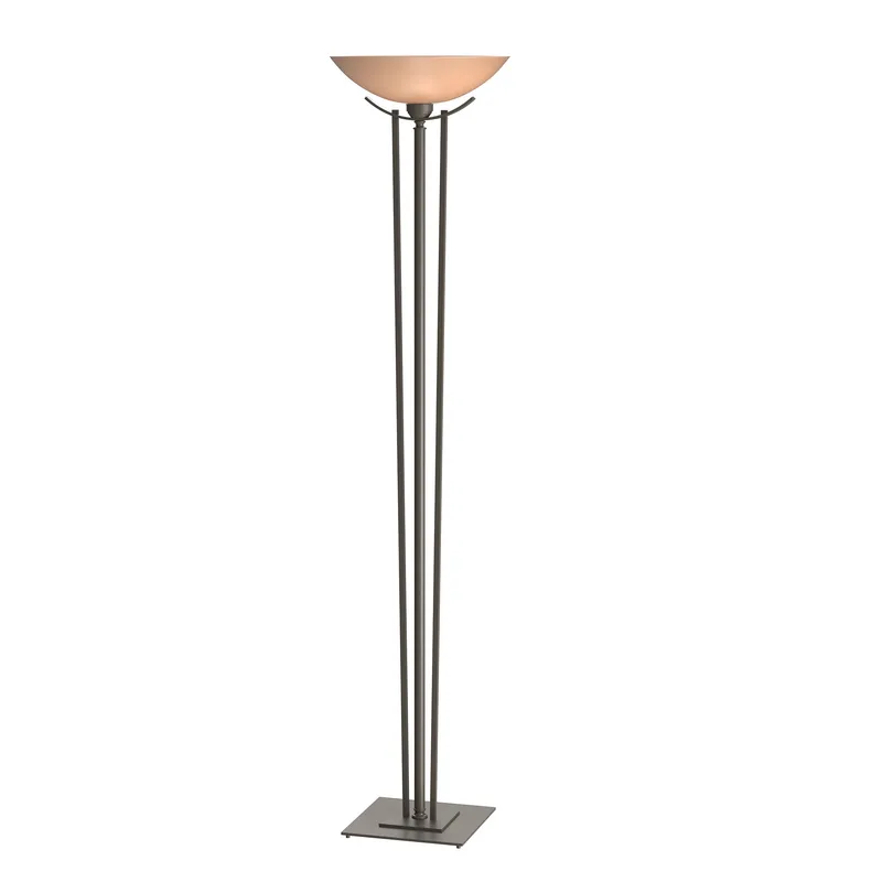 Taper 71 inch 150 watt Dark Smoke Torchiere Portable Light in Sand