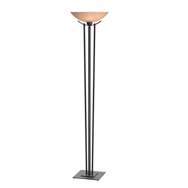 Taper 71 inch 150 watt Black Torchiere Portable Light in Sand