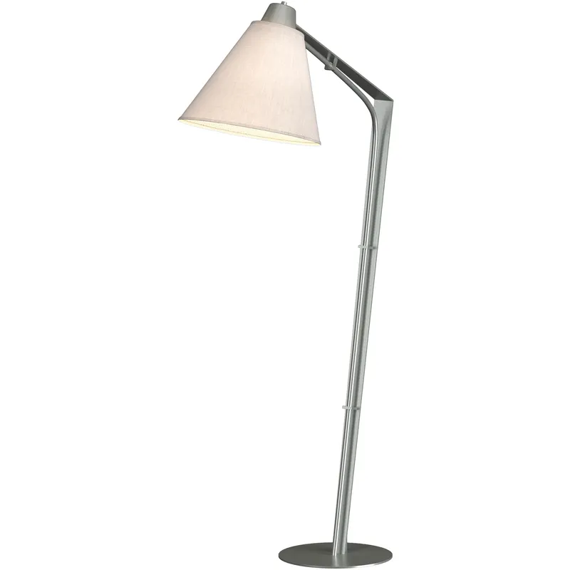 Reach 55.2 inch 100 watt Vintage Platinum Floor Lamp Portable Light in Flax