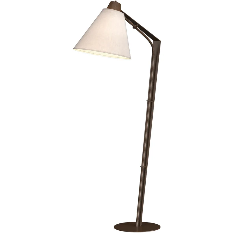 Reach 55.2 inch 100 watt Bronze Floor Lamp Portable Light in Flax