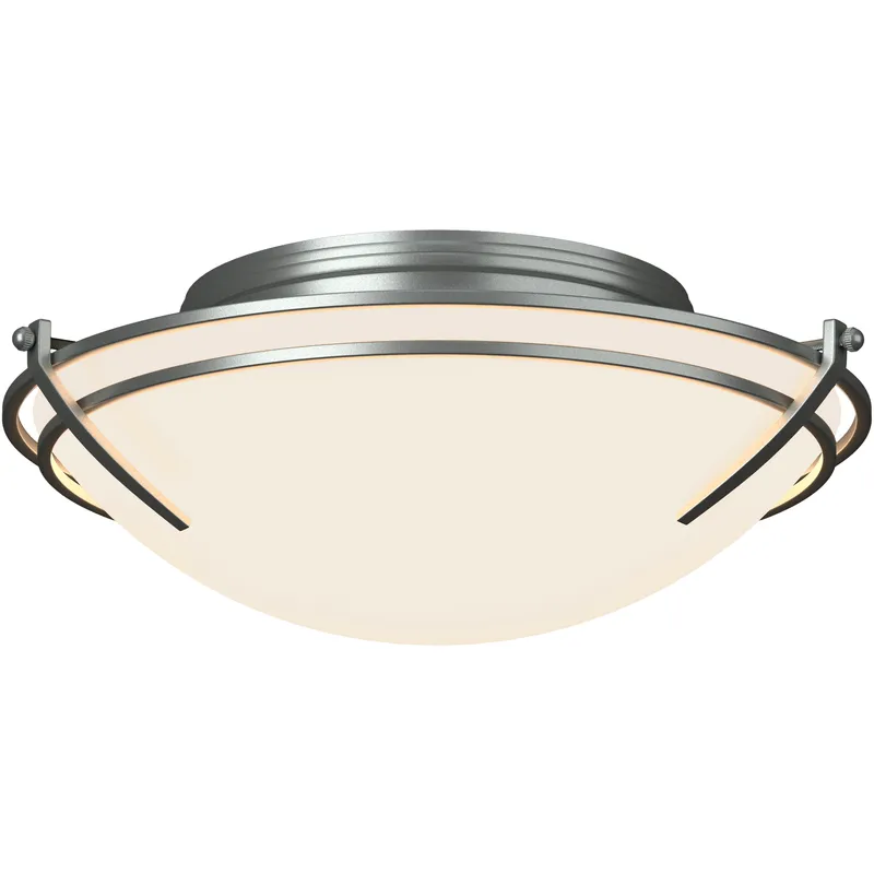 Presidio Tryne 2 Light 15.7 inch Vintage Platinum Flush Mount Ceiling Light