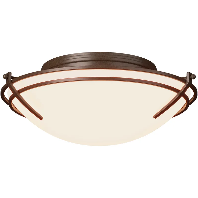 Presidio Tryne 2 Light 15.7 inch Bronze Flush Mount Ceiling Light