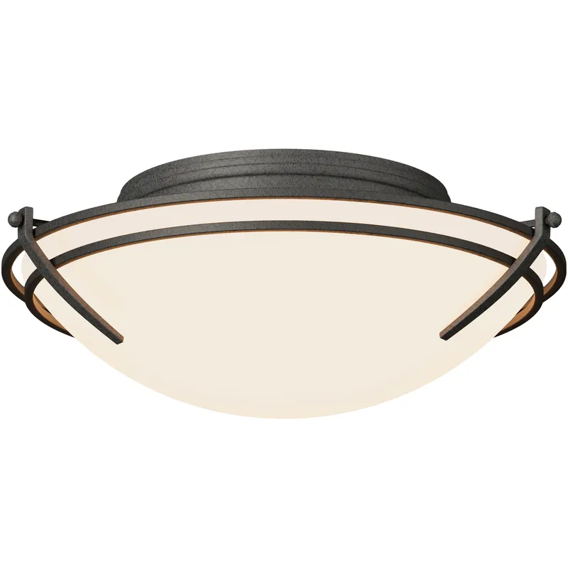 Presidio Tryne 2 Light 15.7 inch Natural Iron Flush Mount Ceiling Light