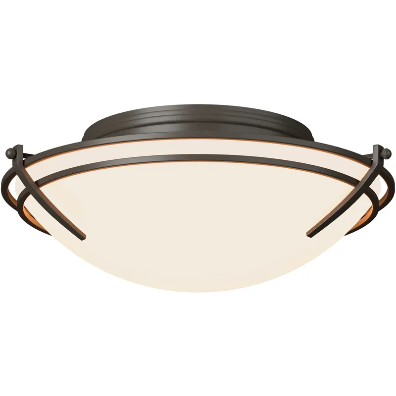 Presidio Tryne 2 Light 15.7 inch Dark Smoke Flush Mount Ceiling Light