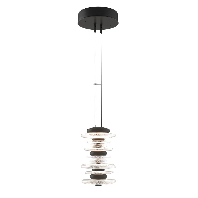 Cairn LED 6 inch Dark Smoke Mini Pendant Ceiling Light, Large