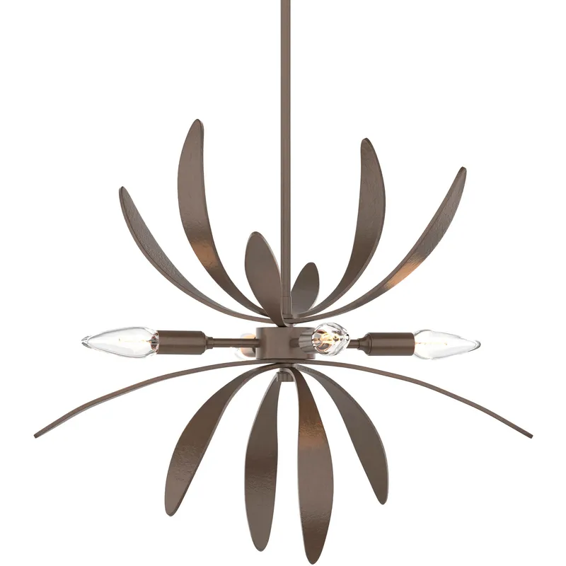 Dahlia 4 Light 21.3 inch Bronze Mini Pendant Ceiling Light