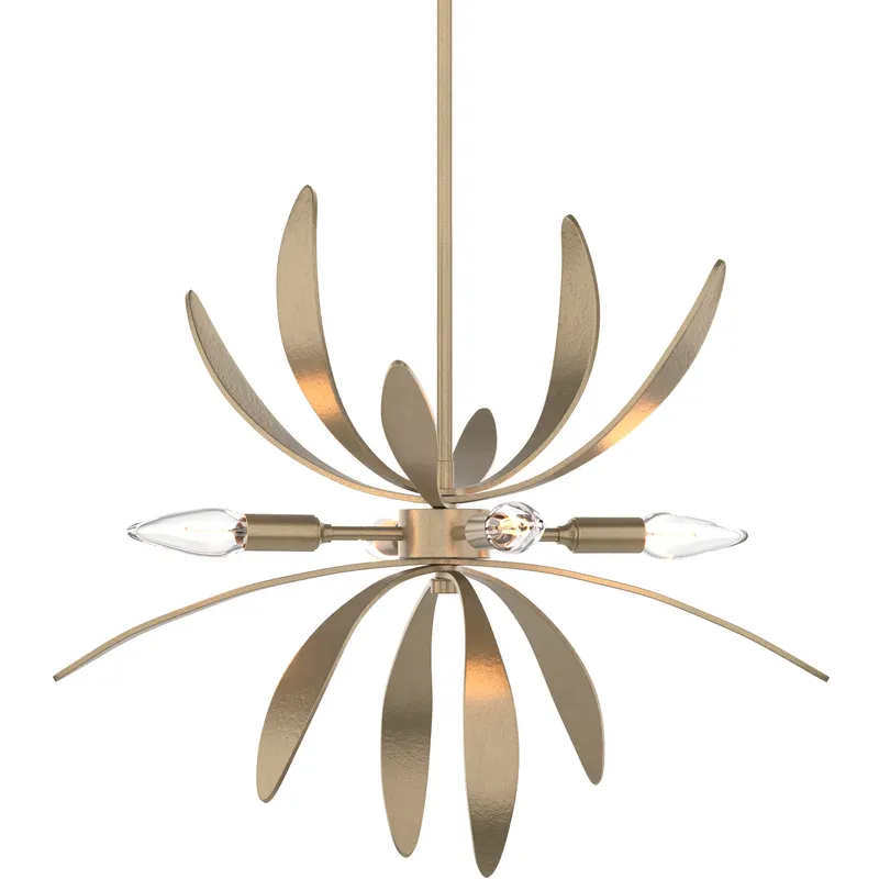 Dahlia 4 Light 21.3 inch Soft Gold Mini Pendant Ceiling Light