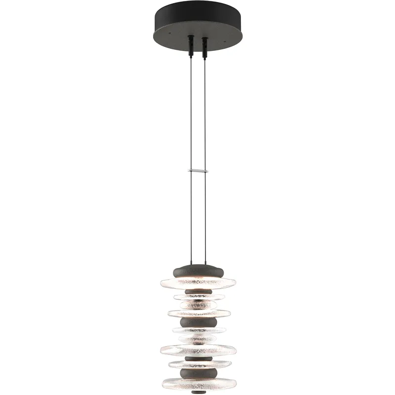 Cairn LED 6 inch Natural Iron Mini Pendant Ceiling Light, Large