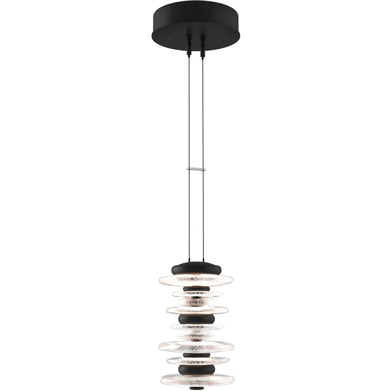 Cairn LED 6 inch Black Mini Pendant Ceiling Light, Large