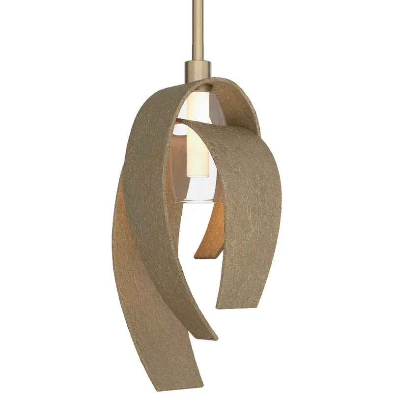 Corona 1 Light 7 inch Soft Gold Mini Pendant Ceiling Light, Large