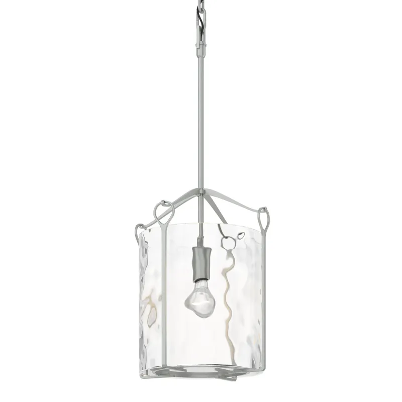 Bow 1 Light 9.8 inch Vintage Platinum Mini Pendant Ceiling Light in Water, Tall