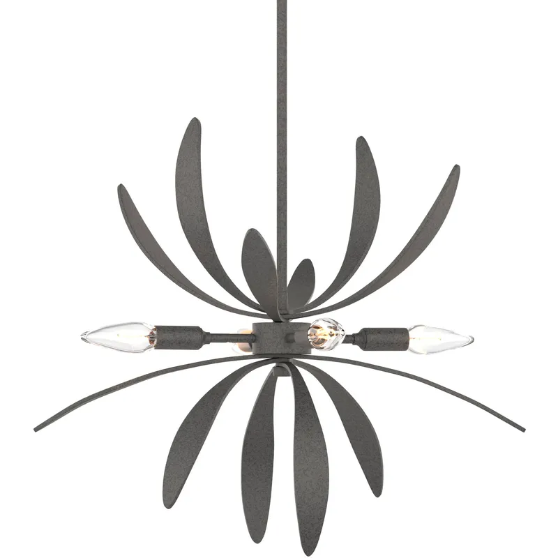 Dahlia 4 Light 21.3 inch Natural Iron Mini Pendant Ceiling Light