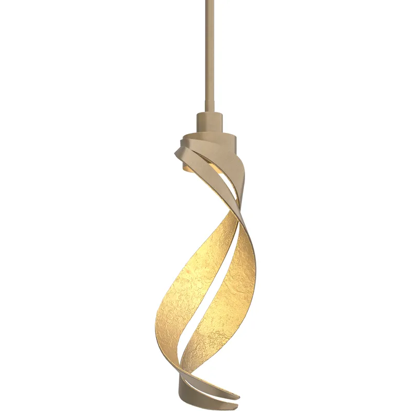 Folio 1 Light 5.7 inch Soft Gold Mini Pendant Ceiling Light