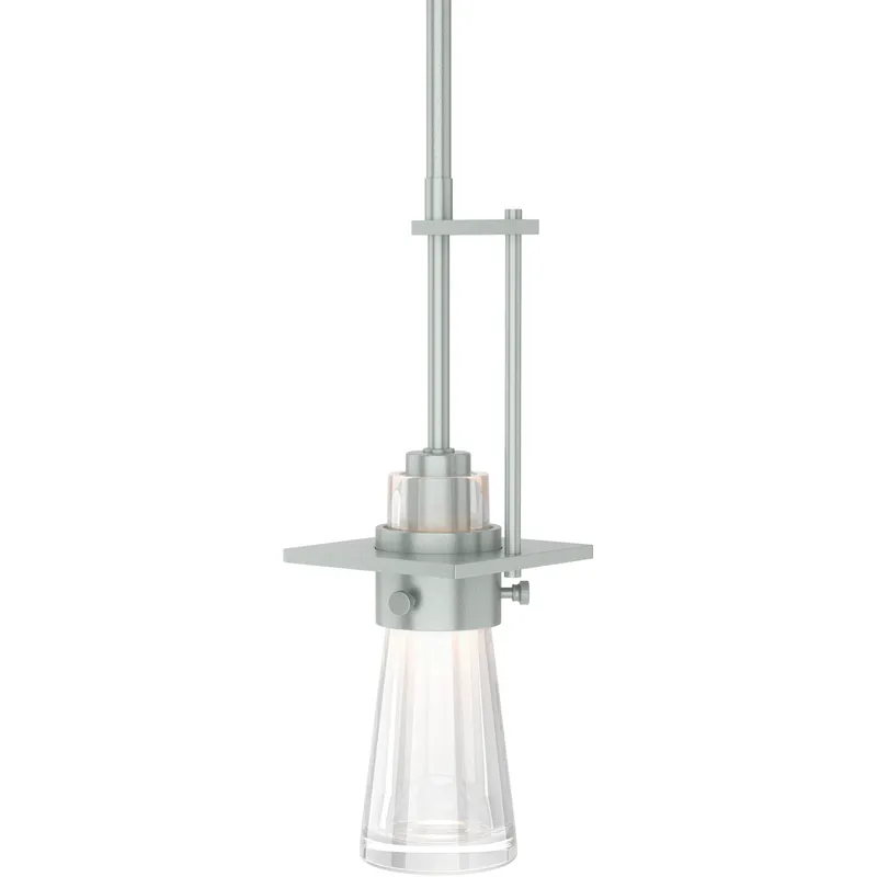 Erlenmeyer 1 Light 4 inch Vintage Platinum Mini Pendant Ceiling Light