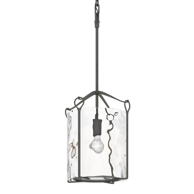 Bow 1 Light 9.8 inch Natural Iron Mini Pendant Ceiling Light in Water, Tall