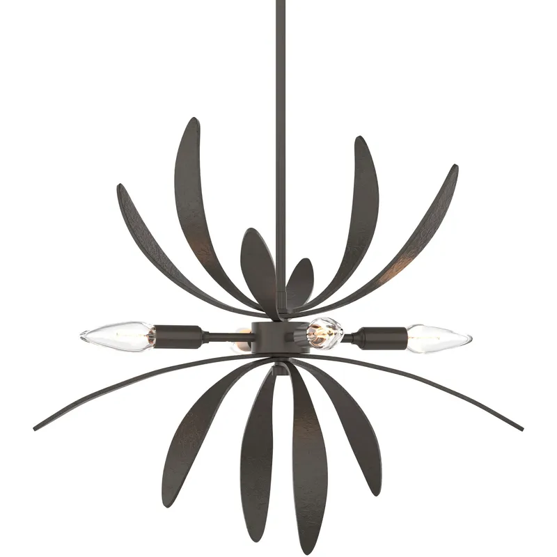 Dahlia 4 Light 21.3 inch Dark Smoke Mini Pendant Ceiling Light
