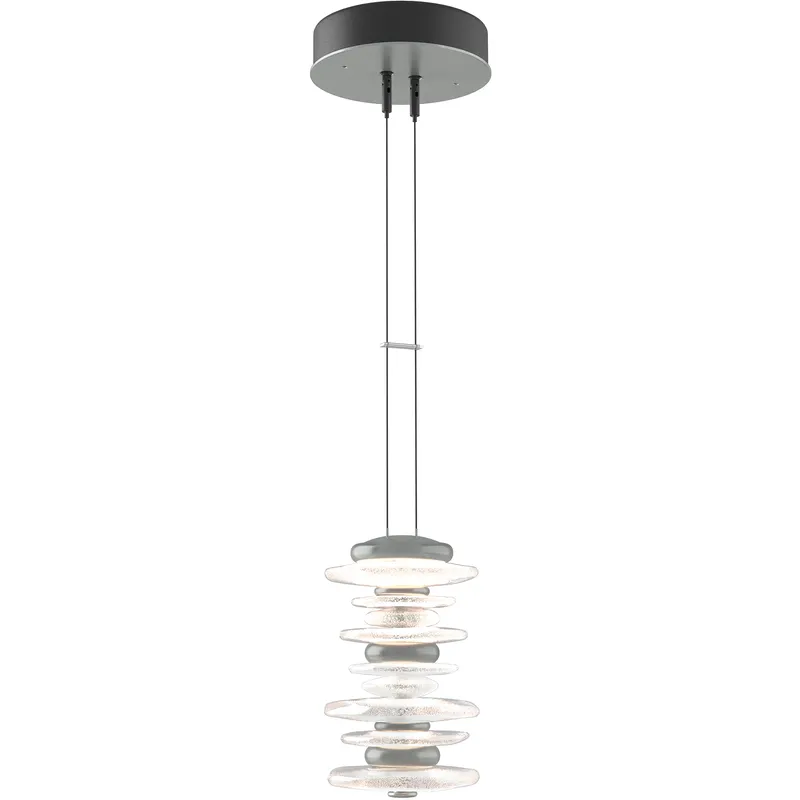 Cairn LED 6 inch Vintage Platinum Mini Pendant Ceiling Light, Large
