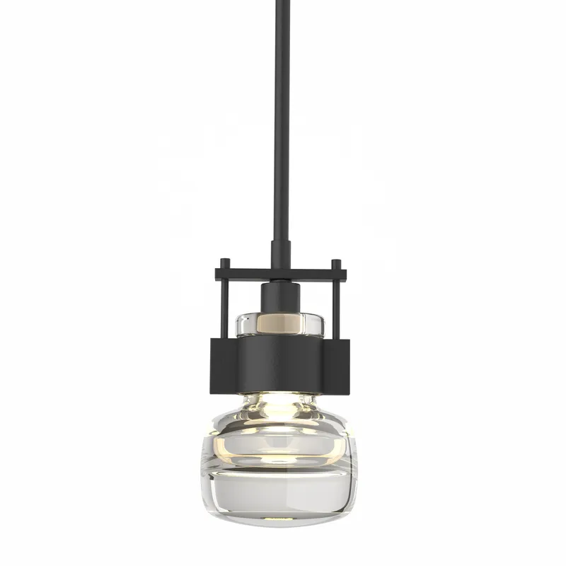 Cuff 1 Light 5.4 inch Black Mini Pendant Ceiling Light