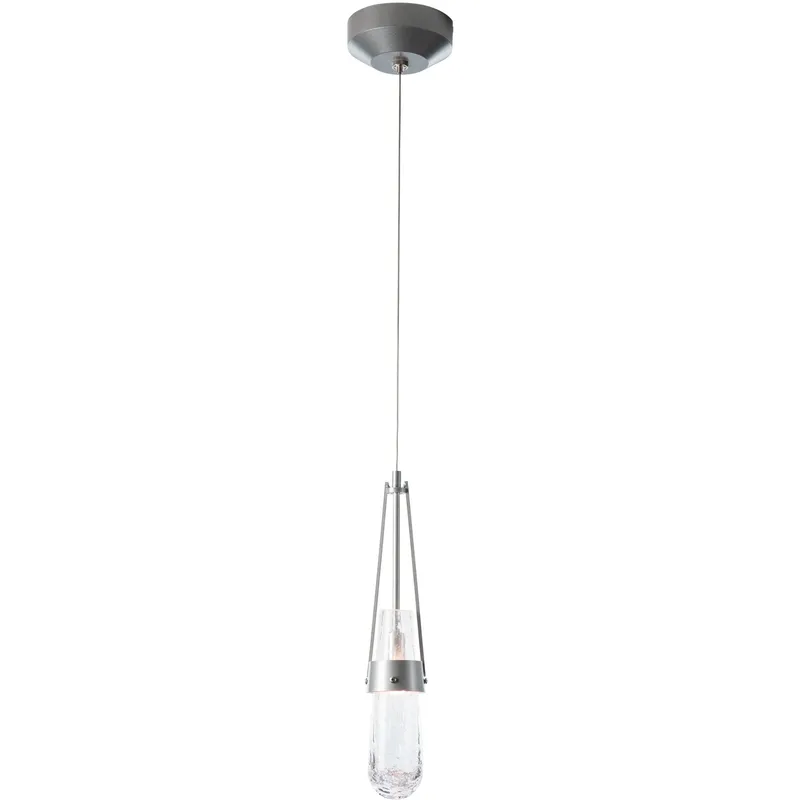 Link 1 Light 2.9 inch Soft Gold Mini Pendant Ceiling Light in Clear Bubble