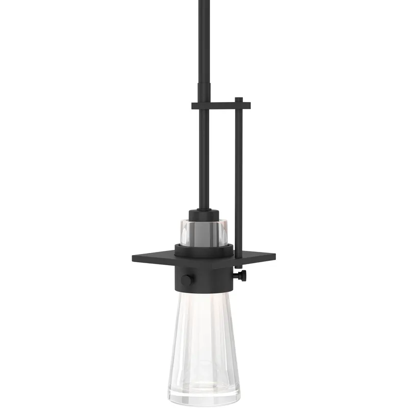 Erlenmeyer 1 Light 4 inch Black Mini Pendant Ceiling Light