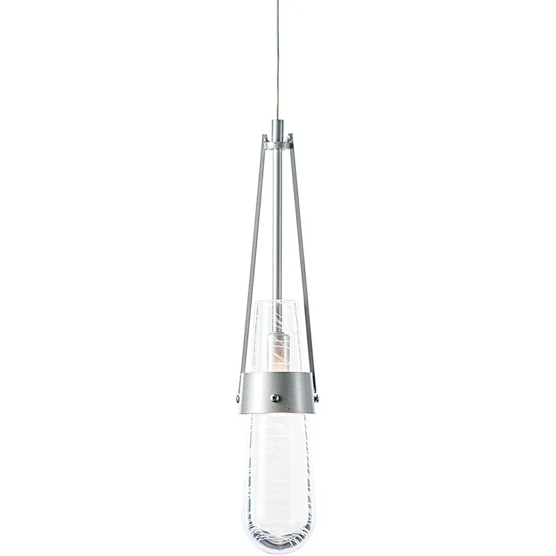 Link 1 Light 2.9 inch White Mini Pendant Ceiling Light in Clear with White Threading