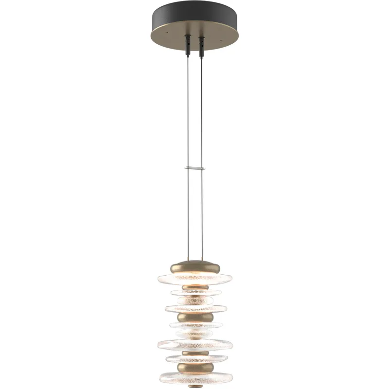 Cairn LED 6 inch Soft Gold Mini Pendant Ceiling Light, Large