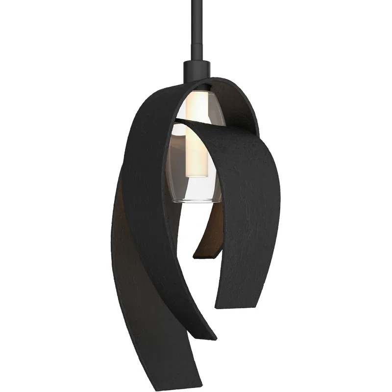 Corona 1 Light 7 inch Black Mini Pendant Ceiling Light, Large