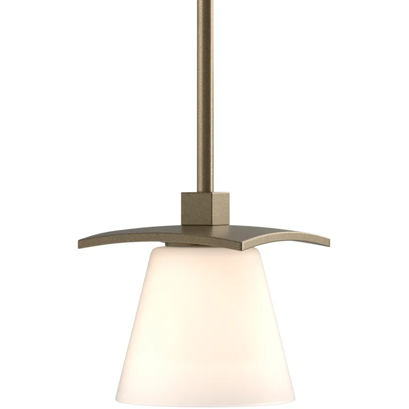 Wren 1 Light 5.1 inch Soft Gold Mini Pendant Ceiling Light in Opal