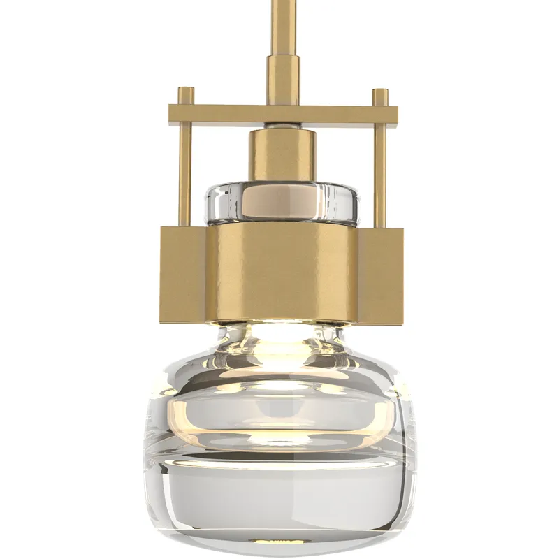 Cuff 1 Light 5.4 inch Modern Brass Mini Pendant Ceiling Light