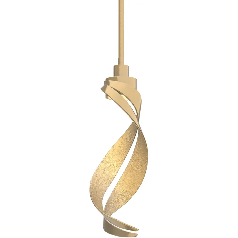 Folio 1 Light 5.7 inch Modern Brass Mini Pendant Ceiling Light