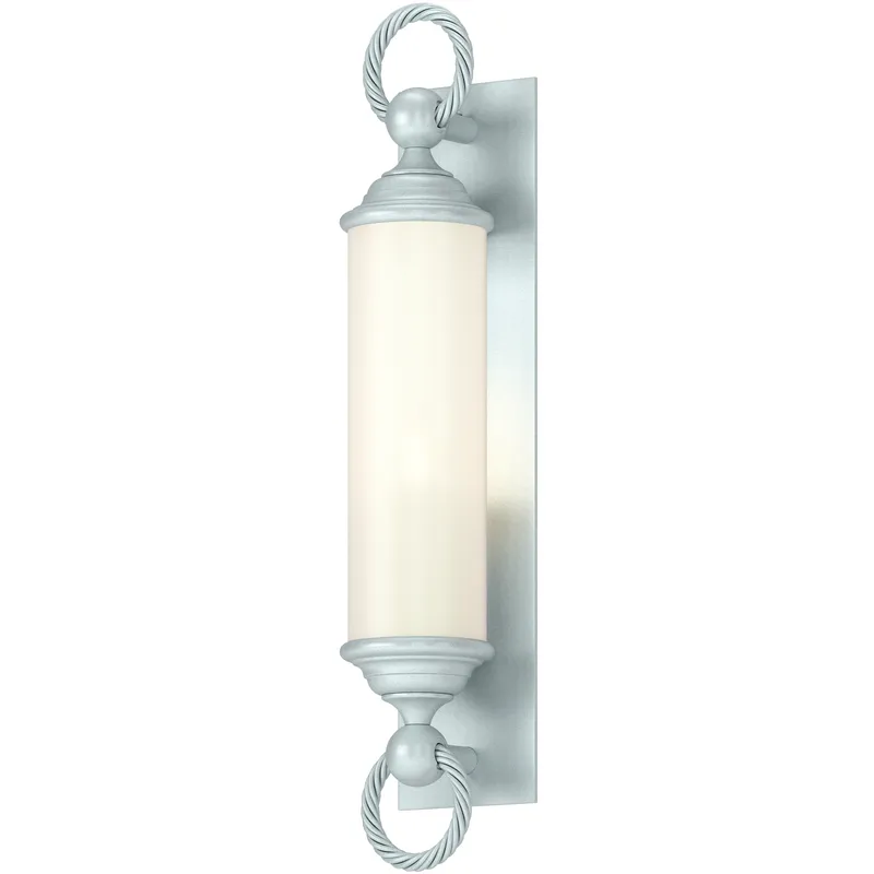 Cavo 1 Light 25.8 inch Coastal Burnished Steel Outdoor Wall Sconce in Opal, Large