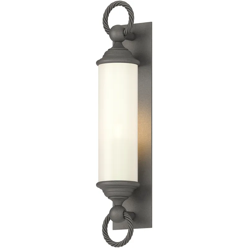 Cavo 1 Light 25.8 inch Natural Iron Outdoor Wall Sconce in Opal, Large