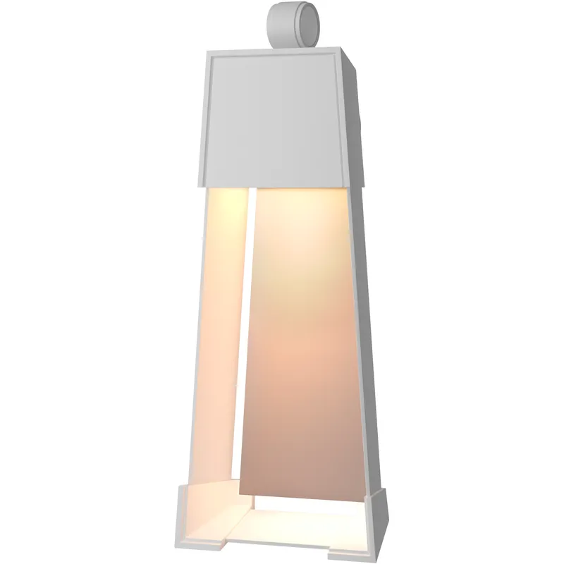 Revere 1 Light 25.1 inch White and Coastal Burnished Steel Outdoor Sconce in Coastal White and Coastal Burnished Steel, Medium