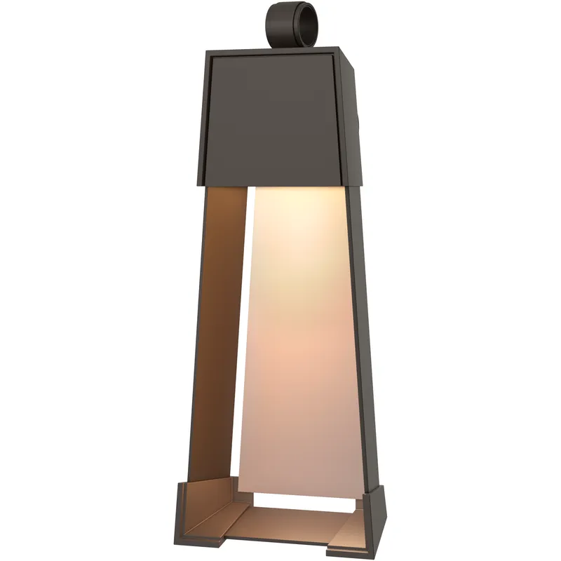 Revere 1 Light 25.1 inch Coastal Dark Smoke and Coastal Burnished Steel Outdoor Sconce in Coastal Dark Smoke/Coastal Burnished Steel, Medium