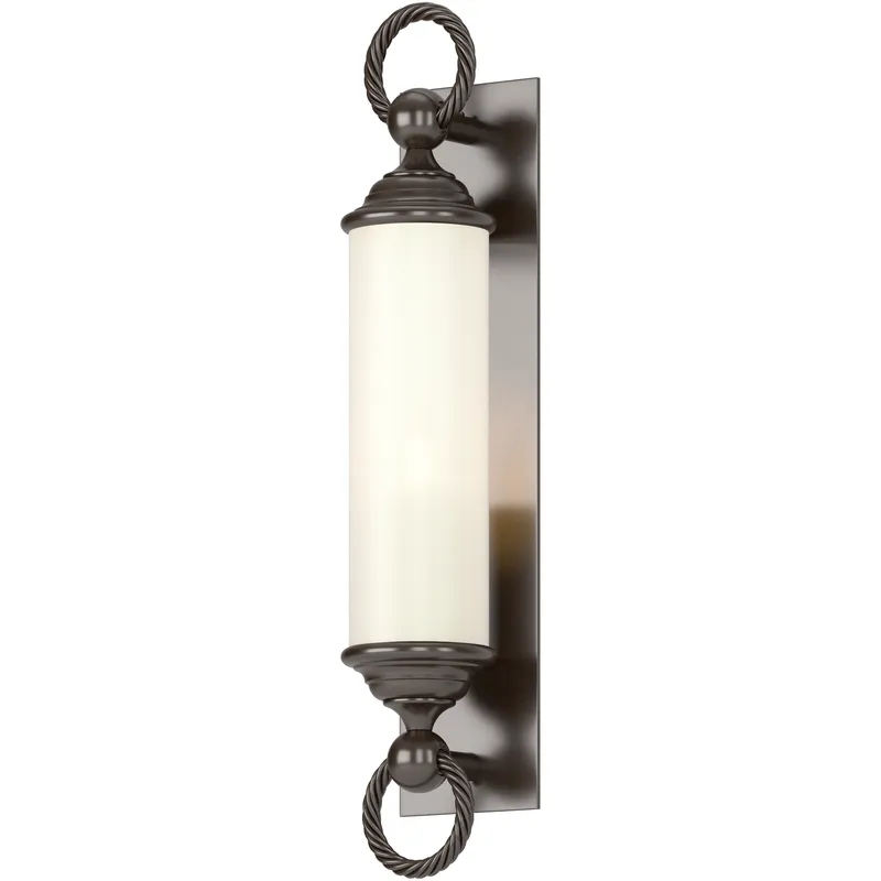 Cavo 1 Light 25.8 inch Oil Rubbed Bronze Outdoor Wall Sconce in Opal, Large