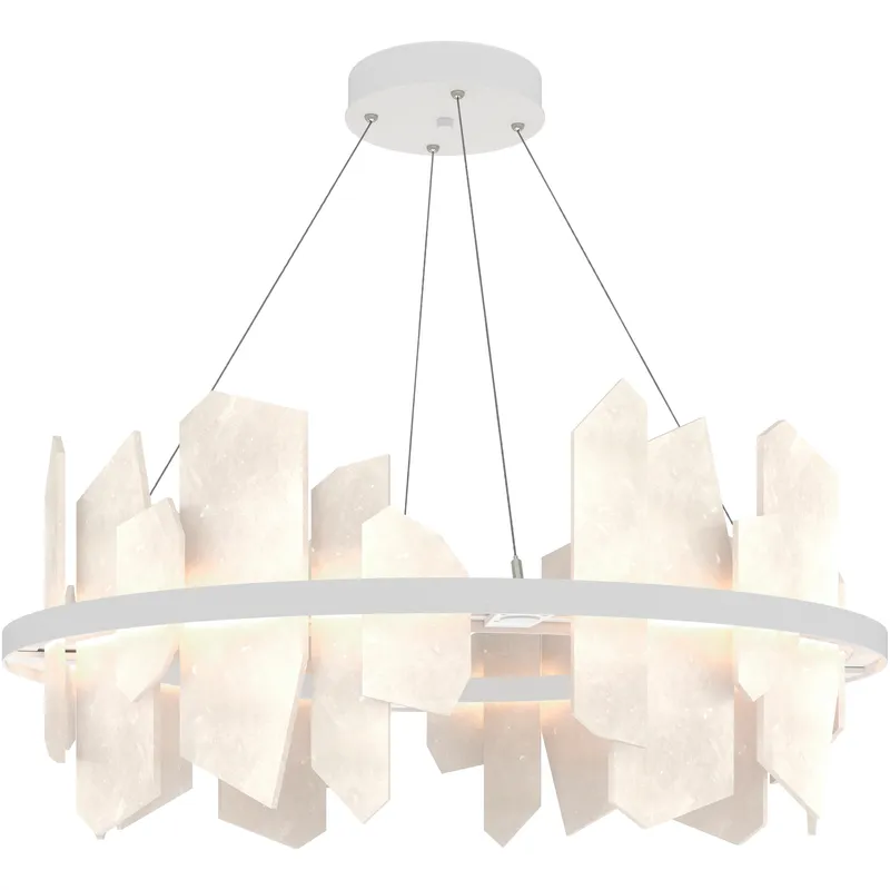 Volterra LED 38 inch White Circular Pendant Ceiling Light