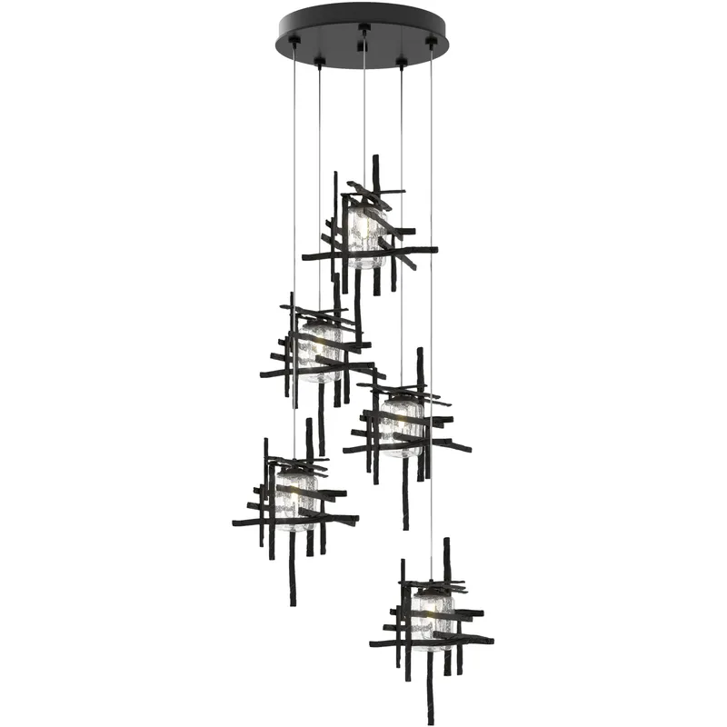 Tura 5 Light 27.3 inch Ink Pendant Ceiling Light, Standard