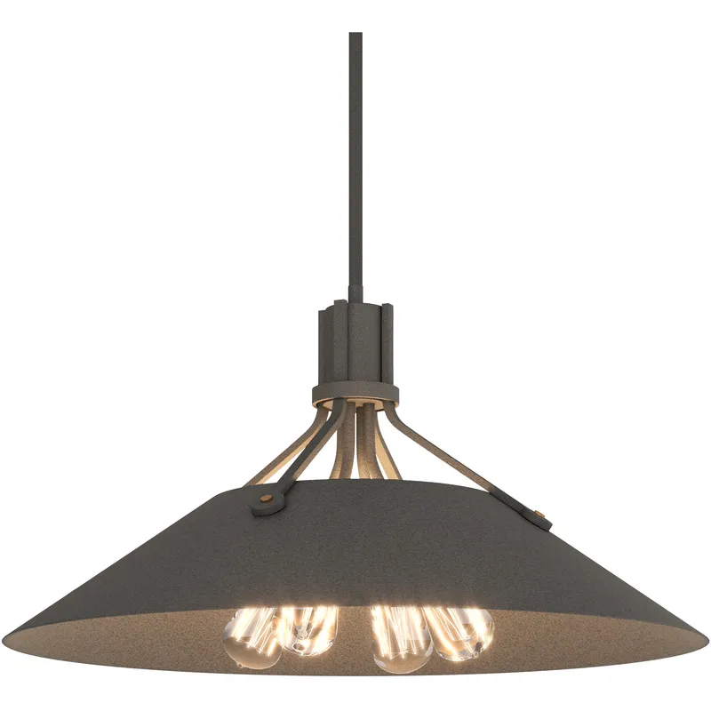 Henry 4 Light 23.1 inch Natural Iron and Natural Iron Pendant Ceiling Light