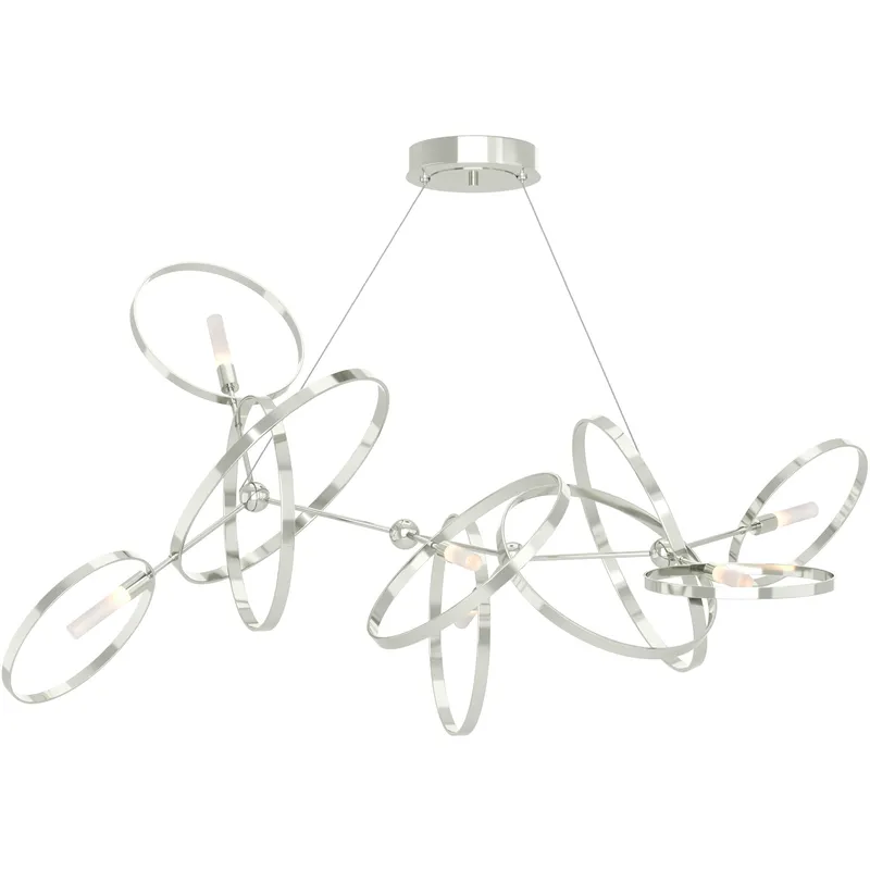 Celesse 6 Light 59.7 inch White and White Pendant Ceiling Light