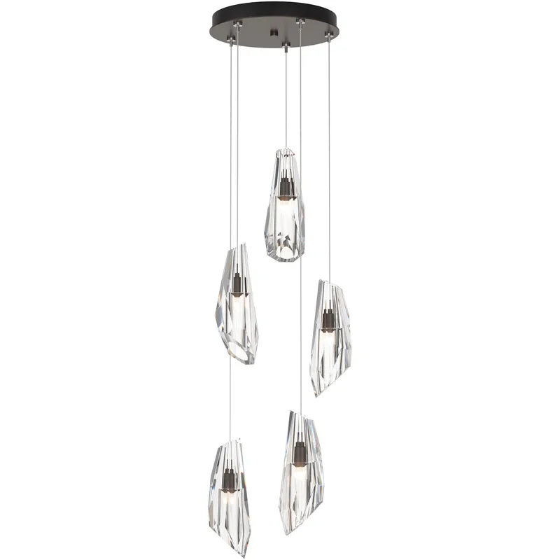 Luma 5 Light 14.5 inch Oil Rubbed Bronze Pendant Ceiling Light, Standard
