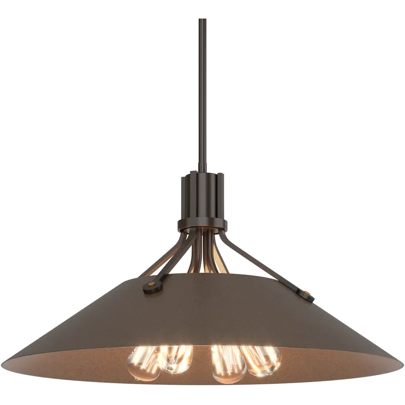 Henry 4 Light 23.1 inch Oil Rubbed Bronze and Bronze Pendant Ceiling Light in Oil Rubbed Bronze/Bronze