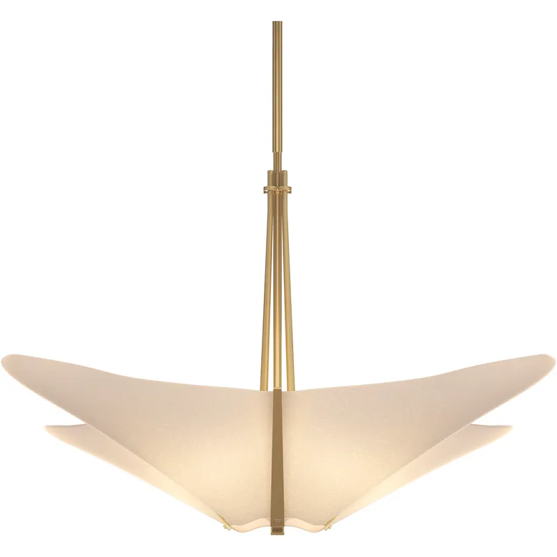Kirigami 4 Light 23.7 inch Modern Brass Pendant Ceiling Light