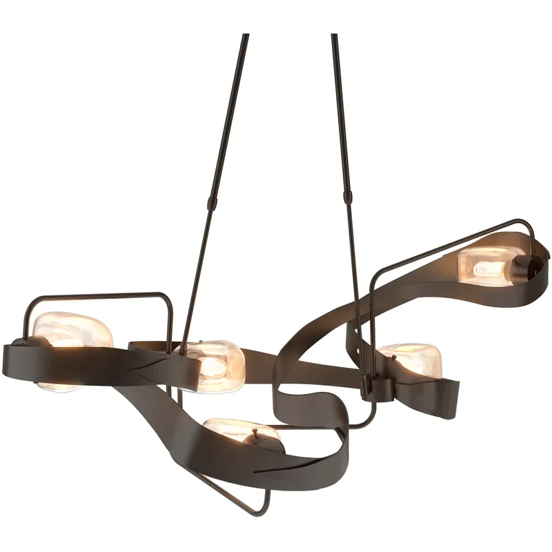 Graffiti 5 Light 50.1 inch Oil Rubbed Bronze Pendant Ceiling Light, Short
