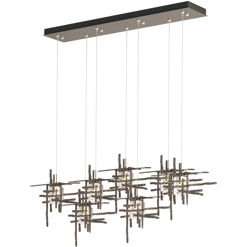 Tura 7 Light 53.6 inch Oil Rubbed Bronze Pendant Ceiling Light, Standard