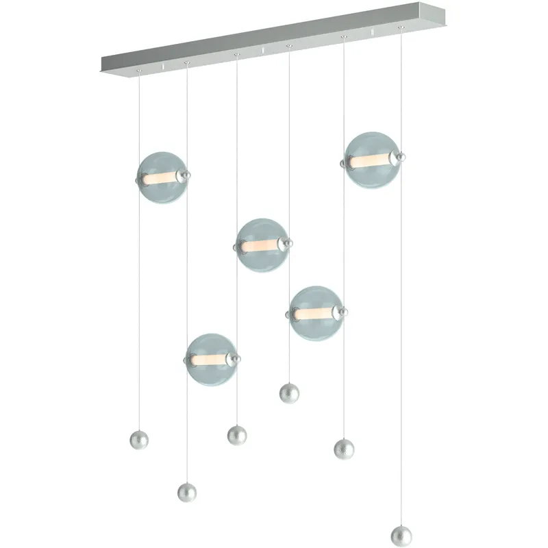 Abacus LED 41 inch Vintage Platinum Pendant Ceiling Light in Cool Grey