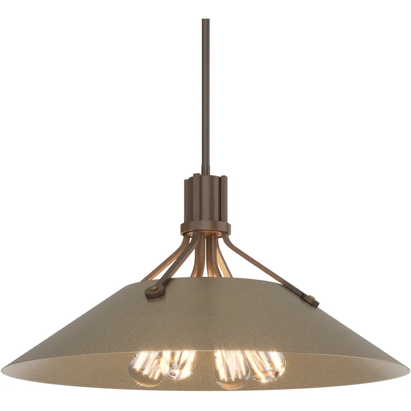 Henry 4 Light 23.1 inch White and Soft Gold Pendant Ceiling Light