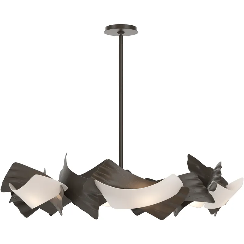 Crest 6 Light 37.8 inch Dark Smoke Circular Pendant Ceiling Light
